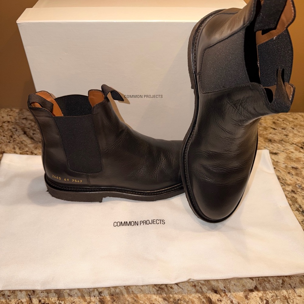 Common Projects Chelsea Boot (Black Leather)